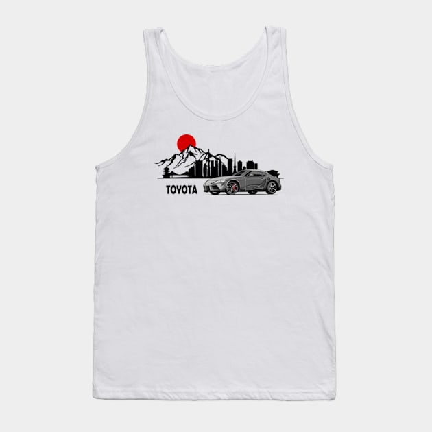 Toyota GR Supra, Supra MK5, JDM Car Tank Top by T-JD